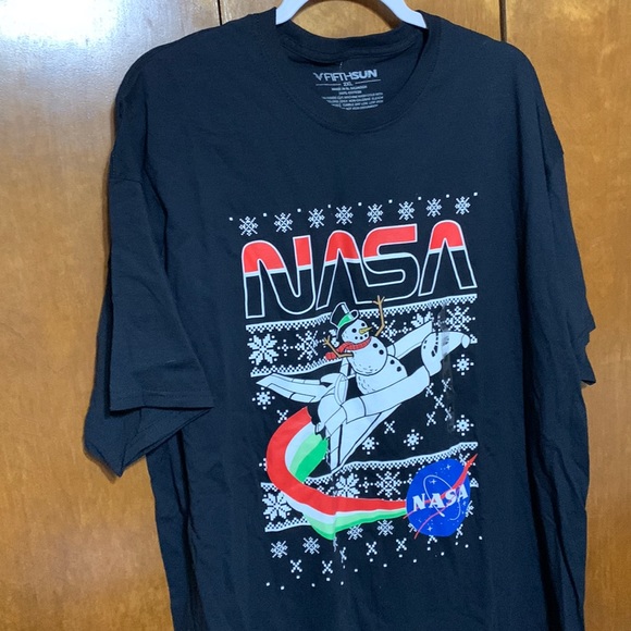 FIFTHSUN- NASA SNOWMAN ⛄️ T-SHIRT. NEW NEVER BEEN WORN. (XXL) - Picture 5 of 9